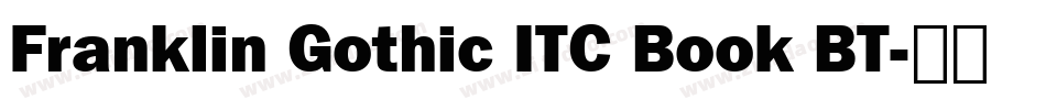Franklin Gothic ITC Book BT字体转换